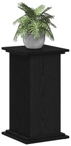 Suporte para Plantas Carvalho Preto 33x33x60 cm Madeira Revestida