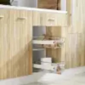Cestos de arame extraíveis 2 pcs 400 mm prateado