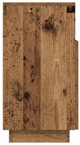 Mesas de cabeceira 2 pcs com 2gavetas 36x36x68 cm madeira velha