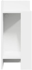 Mesas laterais 2 pcs com prateleira 110x50x103 cm branco