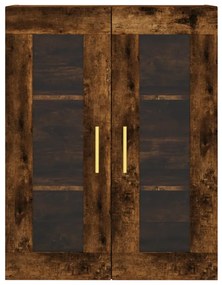 Armário de parede 69,5x34x90 cm carvalho fumado