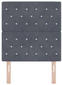 Cabeceira LED Cinza Escuro 80 cm
