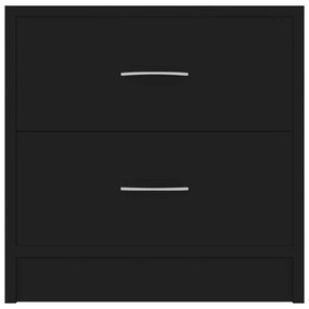 Mesas de cabeceira 2 pcs 40x30x40 cm derivados de madeira preto