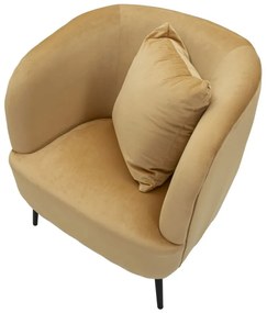 POLTRONA CASTANHA COM ALMOFADA 73X66X78 CM