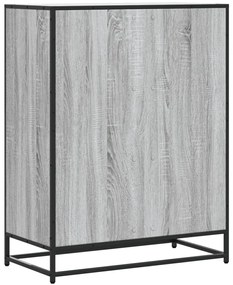 Sapateira 75x38x97,5 cm deriv. de madeira/metal cinzento sonoma