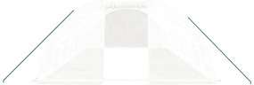 Estufa com estrutura de aço 32 m² 8x4x2 m branco