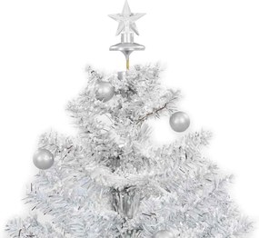 Árvore de Natal com neve base formato guarda-chuva 75 cm branco