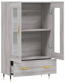 Armário alto derivados de madeira 69,5x31x115cm cinza sonoma