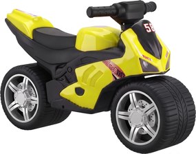 Bicicleta sem Pedais Tipo Mota com Música e Rodas Extra Largas para Crianças 18-36 Meses Verde