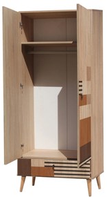 Roupeiro City – Multicolor – 80 cm x 190 cm x 45 cm