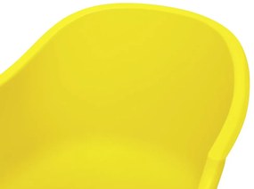 Cadeira de baloiço amarela HARMONY Beliani