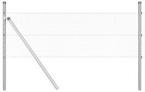 Cerca Hexagonal vidaXL 0.8x25 m Aço Galvanizado