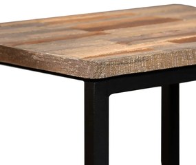 Conjunto mesas centro encastrar 3 pcs teca reciclada maciça