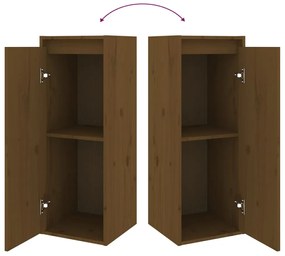Móveis de TV 2 pcs madeira de pinho maciça castanho-mel