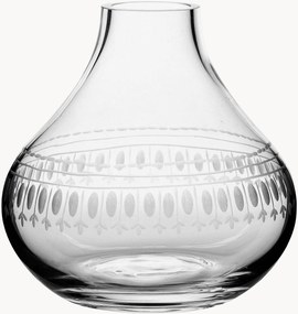 Jarra em cristal artesanal Ovals, Alt 11 cm