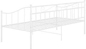 Sofá-cama 90x200 cm metal branco