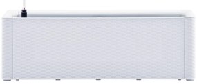 Vaso/floreira c/ sistema rega automática 100x43x33 cm branco