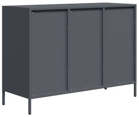 Aparador 101,5x39x73,5 cm aço laminado a frio antracite