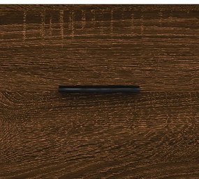 Mesa de cabeceira 2 pcs derivados de madeira carvalho castanho