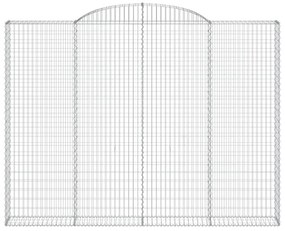 Cestos gabião arqueados 5pcs 300x30x220/240cm ferro galvanizado