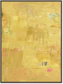 Quadro em tela emoldurado pintado à mão Petite