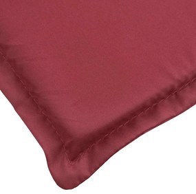 Almofadão p/ cadeira de terraço (75+105)x50x4 cm vermelho tinto