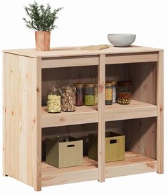 Armário de Cozinha ao Ar Livre 106x55x92 cm Madeira de Pinho Maciça