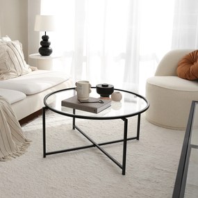 Mesa de Centro Sun – Preto Mate – 83 x 40 x 83 cm