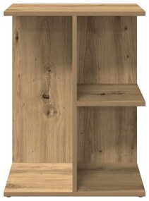 Mesa de cabeceira em carvalho artesanal 46,5x29x61 cm