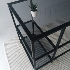 Secretária Master – Preto Fumado – 130 cm x 75 cm x 60 cm