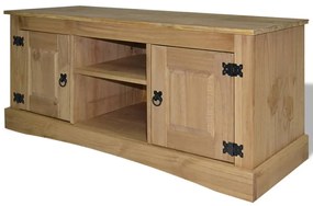 vidaXL Móvel de TV Corona Range em pinho mexicano 120x40x52 cm