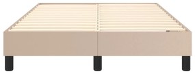 Estrutura de cama 120x200 cm couro artificial cappuccino
