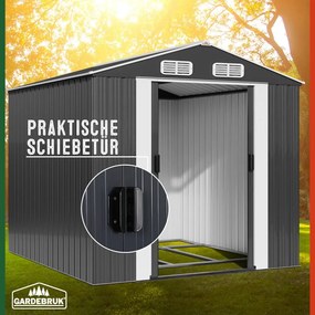 Abrigo Jardim para ferramentas em metal 312x257x178cm antracite