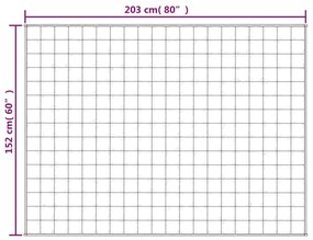 Manta pesada 11 kg 152x203 cm tecido creme-claro