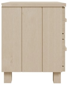 Mesa de cabeceira HAMAR 40x35x44,5 cm pinho maciço castanho-mel