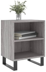 Mesas cabeceira 2pcs 40x30x50 cm derivados madeira cinza sonoma
