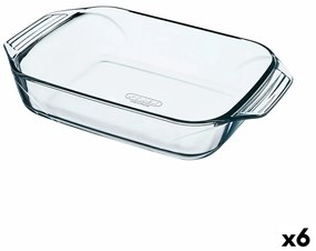 Travessa para o Forno Pyrex Irresistible Retangular 31,5 X 19,7 X 6,4 cm Transparente Vidro (6 Unidades)