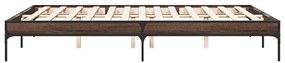 Estrutura de cama 160x200cm derivados madeira/metal