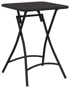 Mesa de Jardim Dobrável - Antracite - 55x55x73 cm - Aço