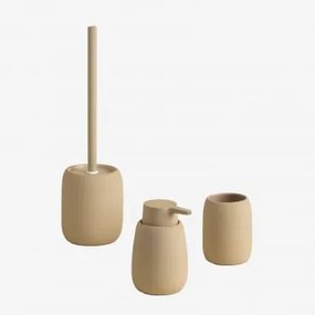 Conjunto De Banho Aberden Tapioca Bege - Sklum