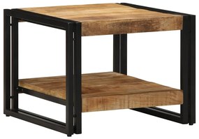 Mesa de centro 50x50x38 cm madeira de mangueira áspera maciça