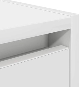 Mesa de cabeceira de parede 38x34x40 cm branco