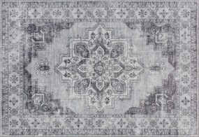 HOMCOM Tapete Lavável à Máquina Antiderrapante para Sala com Aparência de Flanela, 230 x 160cm, Cinza | Aosom Portugal