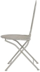 3 pcs conjunto bistrô aço cinzento