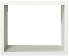 Suporte para lenha 100x40x80 cm aço branco