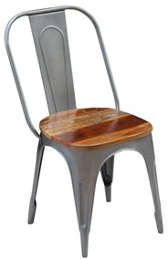 Cadeiras de jantar 2 pcs madeira recuperada maciça
