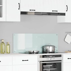 Balcão de cozinha vidaXL Branco 110x40x0,6 cm em Vidro Temperado