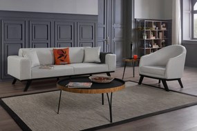 Sofá-Cama de 3 Lugares Leon – Cinzento Claro – 222 cm x 92 cm x 77 cm