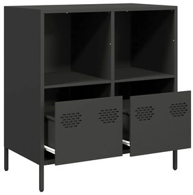 Aparador 68x39x73,5 cm aço laminado a frio preto