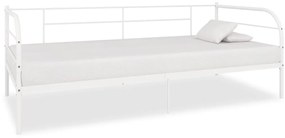 Estrutura sofá-cama 90x200 cm metal branco